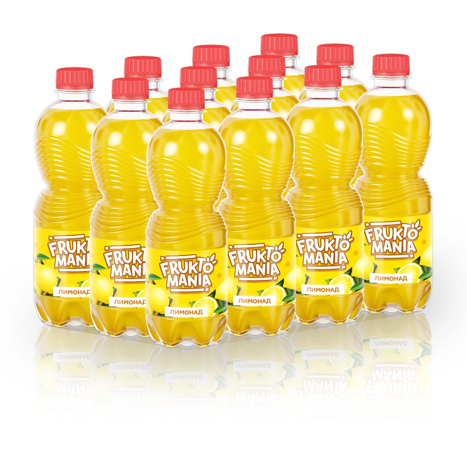 Газированный напиток Fruktomania Лимонад 0,5 литра, 12 шт